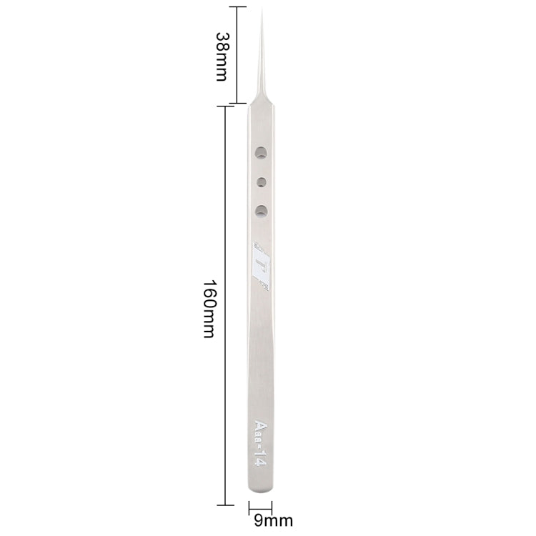 Aaa-14 Precision Repair Tweezers Long Pointed Stainless Steel