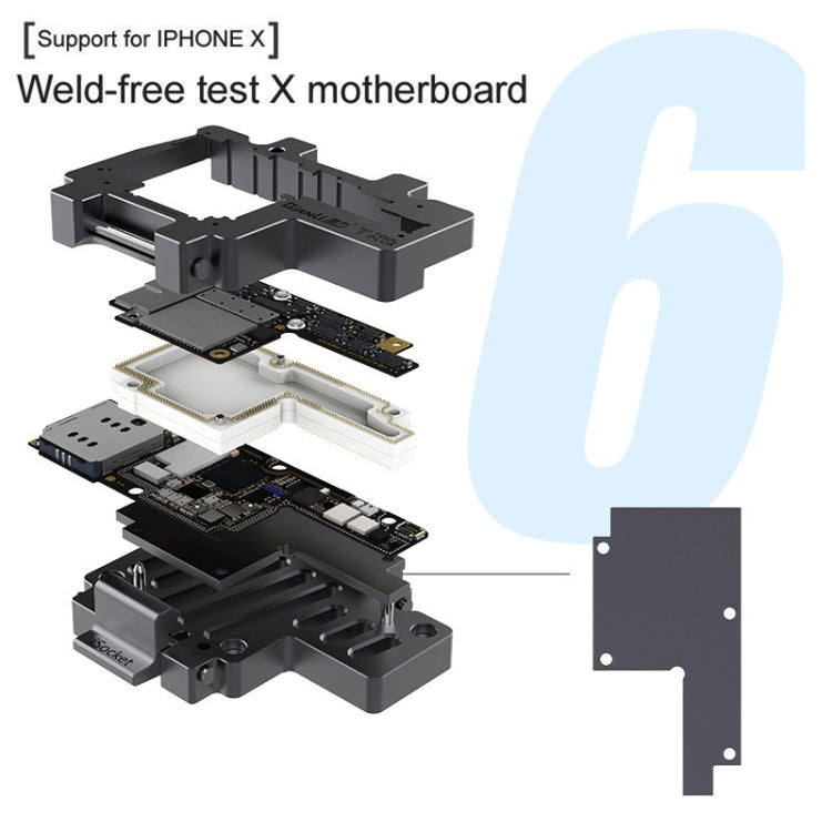 Qianli iSocket 3 In 1 Motherboard Layered Test Frame Upper Lower Layers Logic Board Function Fast Test Holder For iPhone X / XS / XS Max