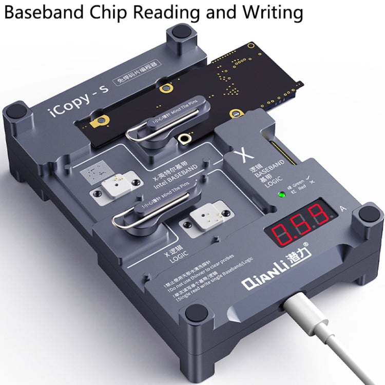 Qianli iCopy-S Double Sided Chip Test Stand 4 in1 Logic Baseband EEPROM Chip Non-removal For iPhone 6 / 6 Plus / 6S / 6S Plus