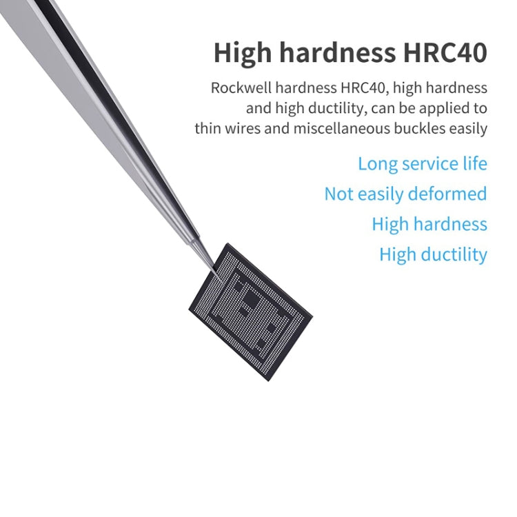 Qianli iNeezy YK-02 Stainless Steel Extra-sharp Thickened Tweezers Pointed Tweezers