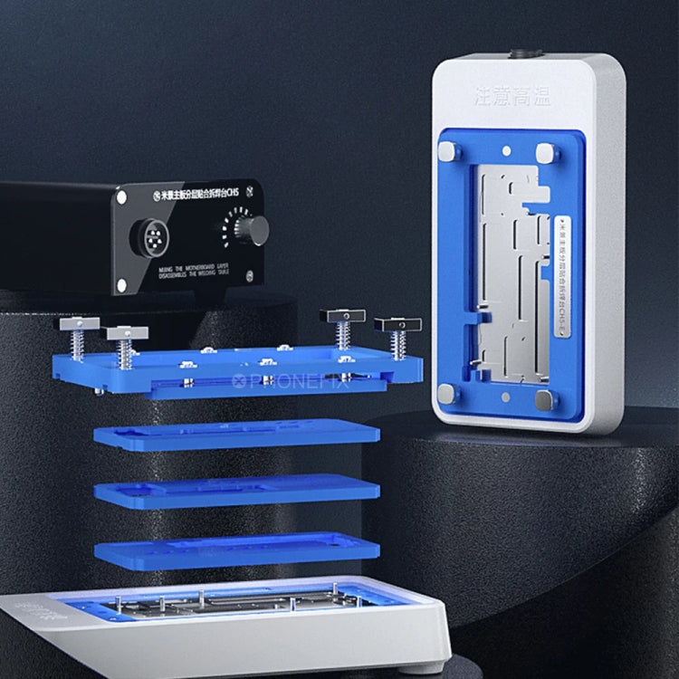 MiJing CH5 Motherboard Heater Preheater Layering Welding Platform for iPhone 12 Series, EU Plug