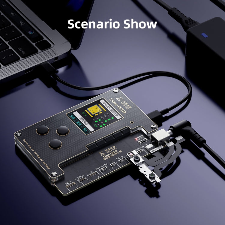 MEGA-IDEA Clone DZ03 Battery Activation & Face ID Dot Matrix Programmer for iPhone 8-14 Pro Max, Plug: US