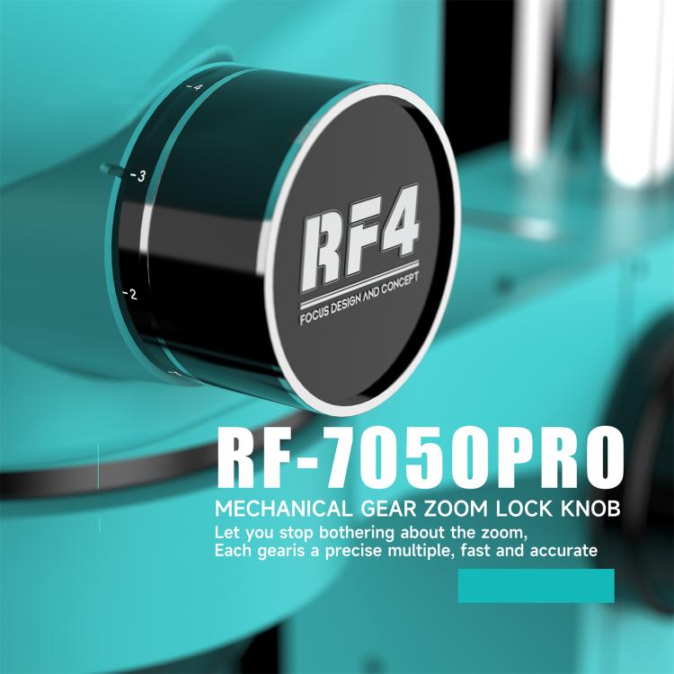 RF4 RF7050Pro 7-50X Synchronous Zoom Trinocular Stereo Microscope with Aluminum Alloy Base, RF7050Pro