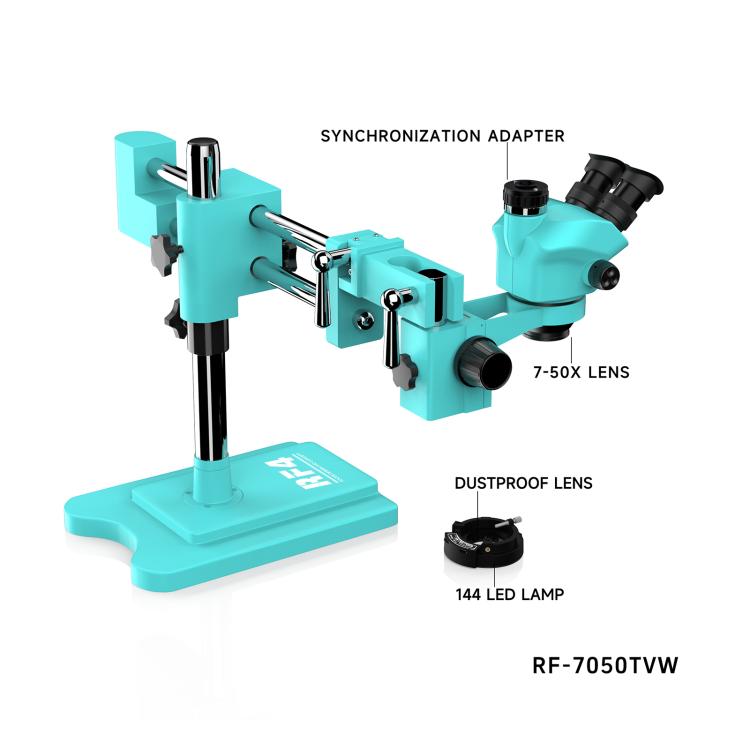 RF4 RF-7050TVW High-definition Binocular Stereo Continuous Zoom Industrial Microscope, RF-7050TVW