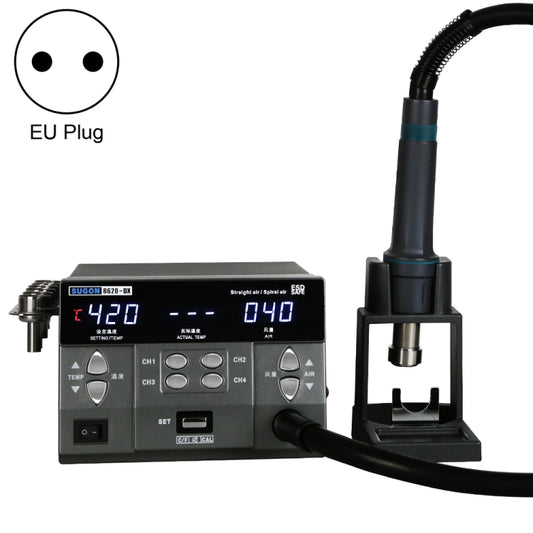 Pistola de aire caliente recta y espiral SUGON 8620-DX de 1200 W, enchufe australiano, SUGON 8620-DX, enchufe europeo, SUGON 8620-DX, enchufe estadounidense