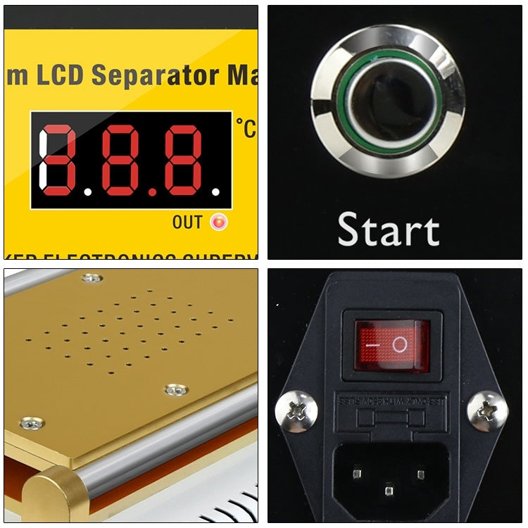 BAKU BK-948D 500W Vacuum Anti-static LCD Touch Panel Separator Machine, AC 110V US Plug