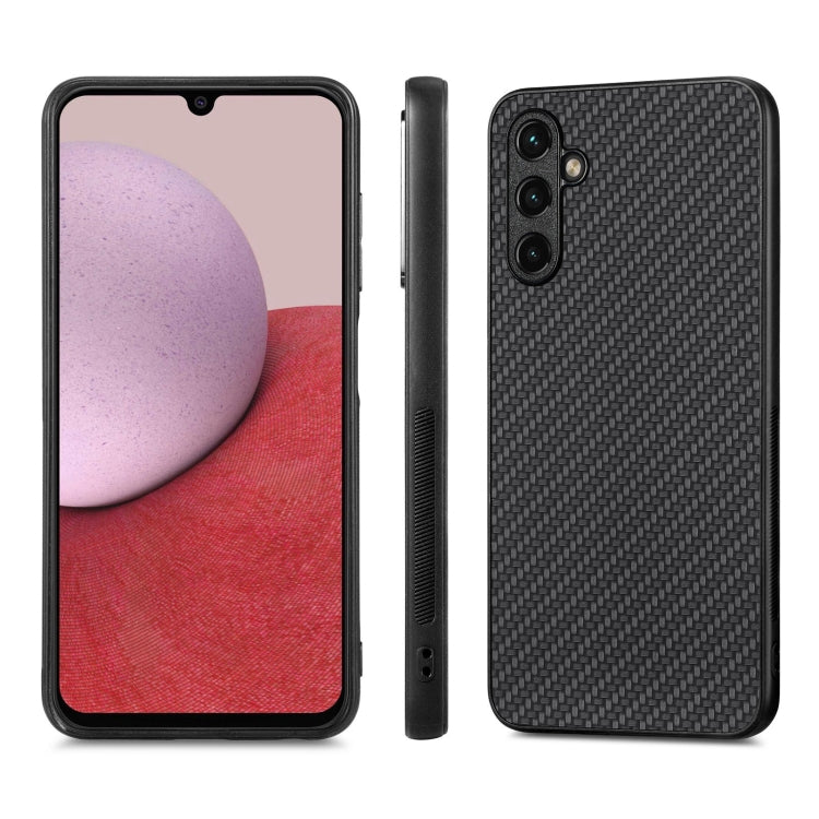 Carbon Fiber Texture Leather Back Cover Phone Case