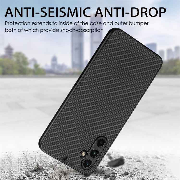 Carbon Fiber Texture Leather Back Cover Phone Case, For Samsung Galaxy A14 5G, For Samsung Galaxy A22 4G, For Samsung Galaxy A22 5G, For Samsung Galaxy A32 5G, For Samsung Galaxy A54 5G