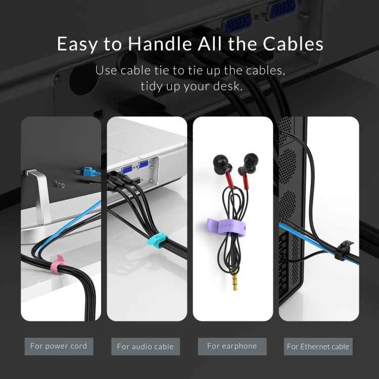 ORICO SG-RH5 5PCS Colorful Silicone Cable Tie