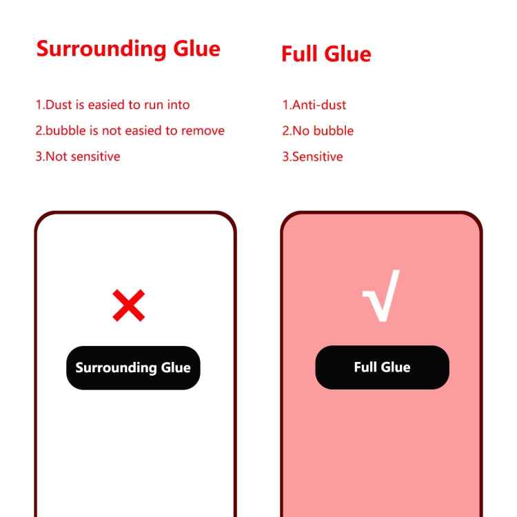 ENKAY Hat-prince Full Glue 0.26mm 9H 2.5D Tempered Glass Film for Galaxy A80