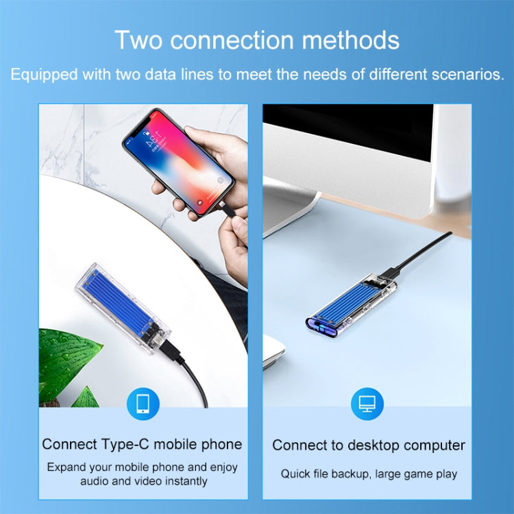 ORICO TCM2M-C3 M.2 SSD Dual Protocol Hard Disk Case