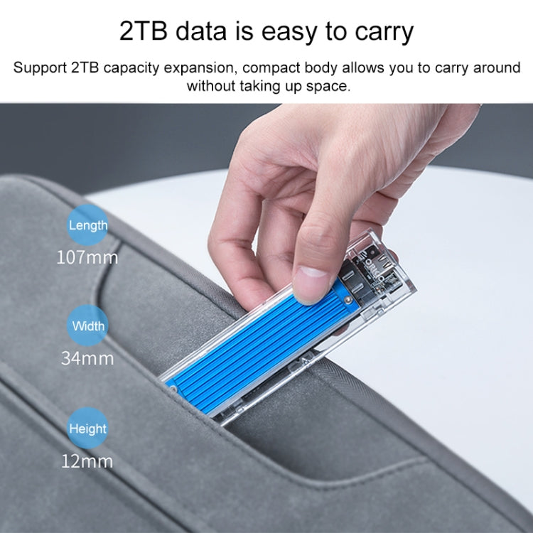 ORICO TCM2M-C3 M.2 SSD Dual Protocol Hard Disk Case
