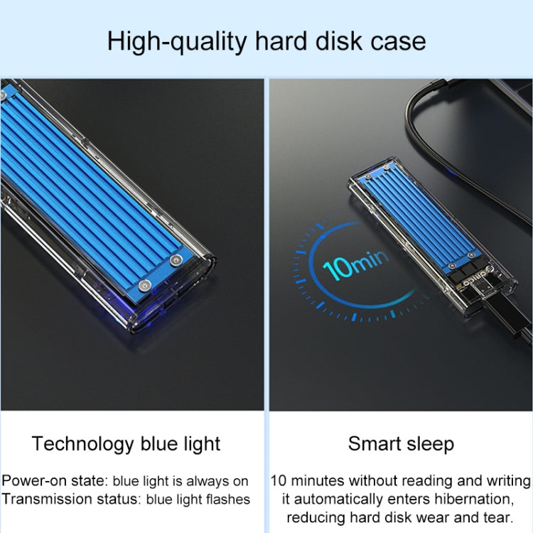 ORICO TCM2M-C3 M.2 SSD Dual Protocol Hard Disk Case