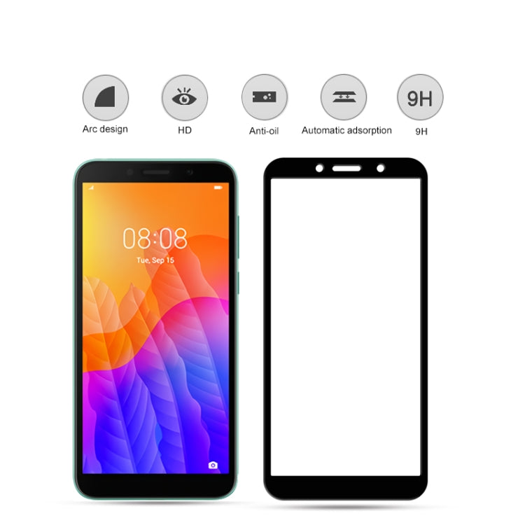 For Huawei Y5p mocolo 0.33mm 9H 3D Full Glue Full Cover Tempered Glass Film, For Huawei Y5p