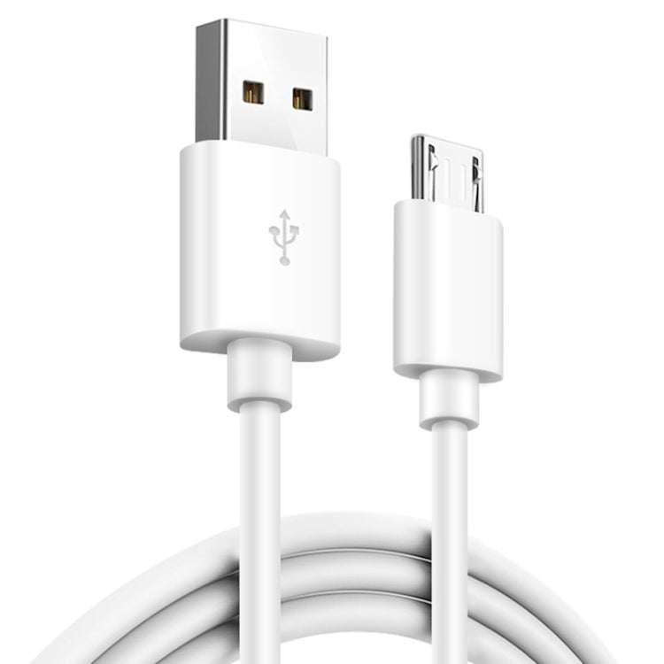 Cable de carga con interfaz USB macho a micro USB macho de 2,4 A, longitud: 1 m (blanco), 1 m