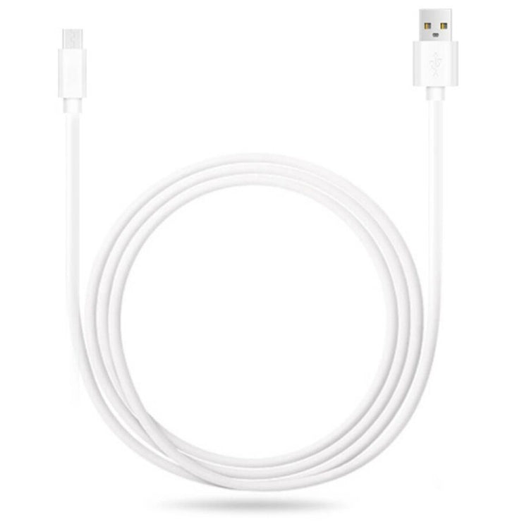 Cable de carga con interfaz USB macho a micro USB macho de 2,4 A, longitud: 1 m (blanco), 1 m