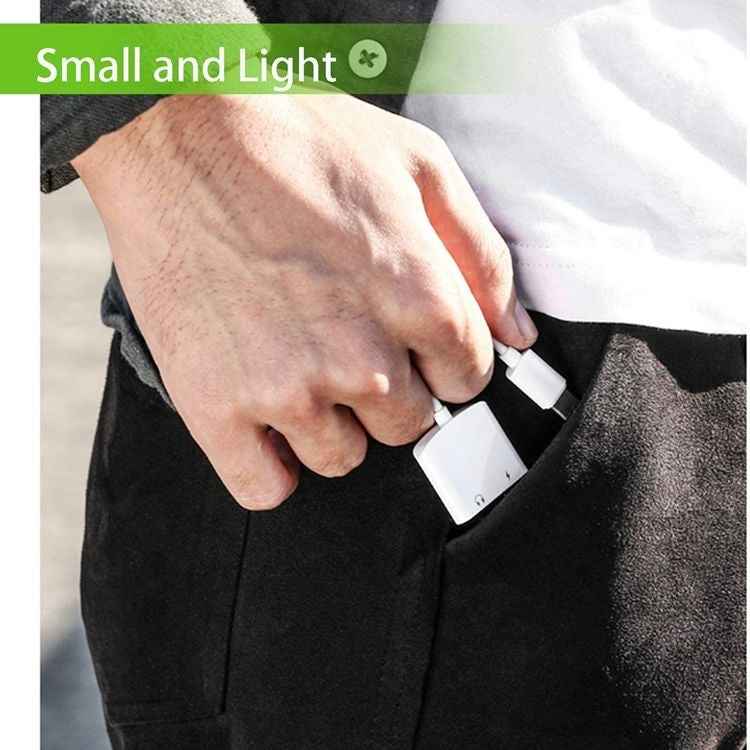 2 in 1 USB-C Adapter with 3.5mm Headphone Jack, Compatible for iPad Pro and Type-C Jack Phone