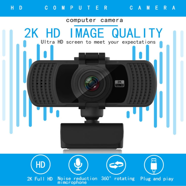 Richwell PC-06 Mini 360 Degrees Rotating 4.0 MP HD Auto Focus PC Webcam with Noise Reduction Microphone