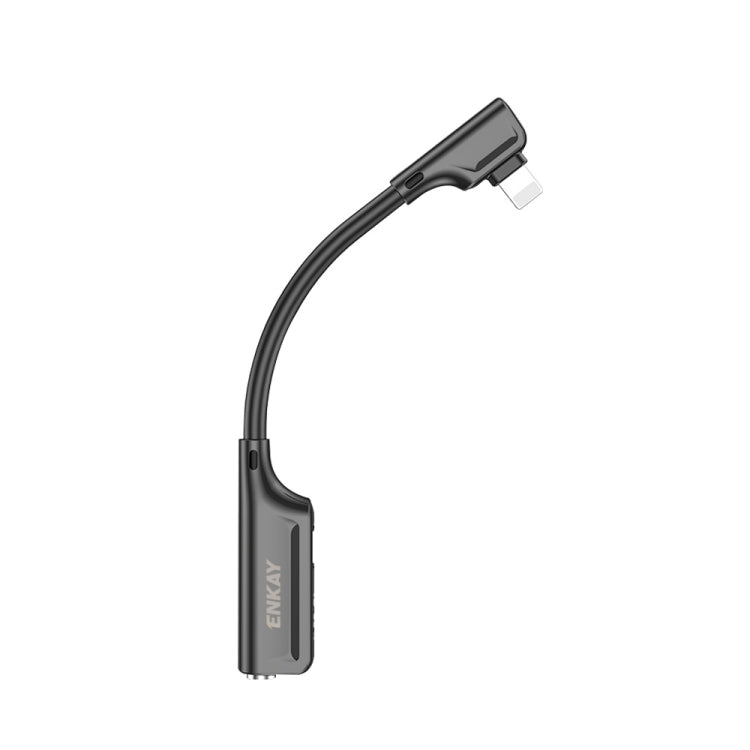 ENKAY ENK-AT103 8 Pin to 3.5mm Audio & 8 Pin Charging Interfaces Converter Zinc Alloy Adapter