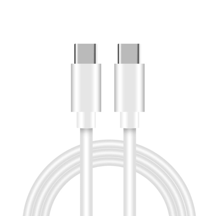 Cargador de viaje 2 en 1 PD de 20 W con un solo puerto USB-C/Tipo C + Juego de cables de datos de carga rápida PD 3.0 USB-C/Tipo C a USB-C/Tipo C de 3 A, longitud del cable: 1 m, enchufe estadounidense, 20 W, 1 m