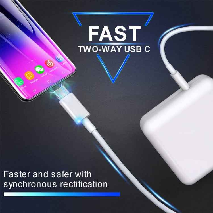 2 in 1 PD3.0 30W USB-C / Type-C Travel Charger with Detachable Foot + PD3.0 3A USB-C / Type-C to USB-C / Type-C Fast Charge Data Cable Set, Cable Length: 1m, EU Plug