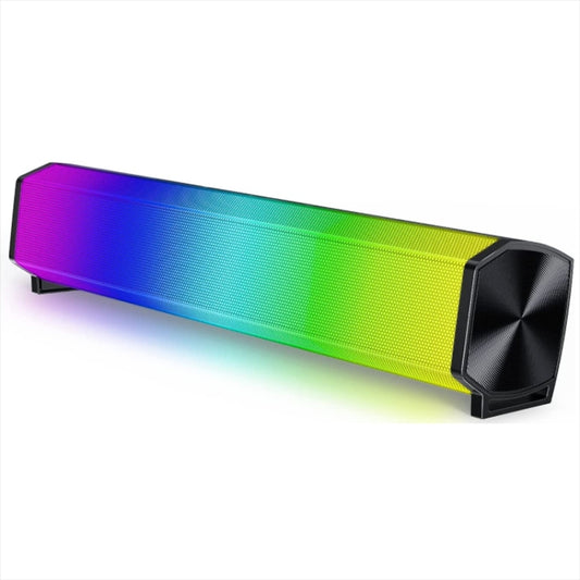 Enceinte portable sans fil C2 10 W TWS pour l'extérieur, caisson de basses, home cinéma, barre de son audio, horloge et alarme