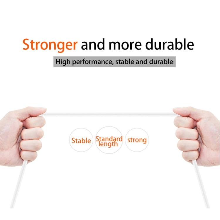 Câble de données et de charge rapide USB mâle vers USB-C mâle 3 A XJ-015, longueur : 2 m, 2 m