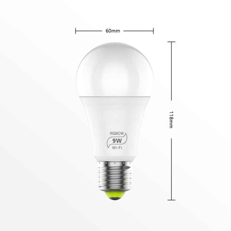 9W  E27 RGBCW WIFI LED Smart Bulb Wireless Smart Home Automation Light