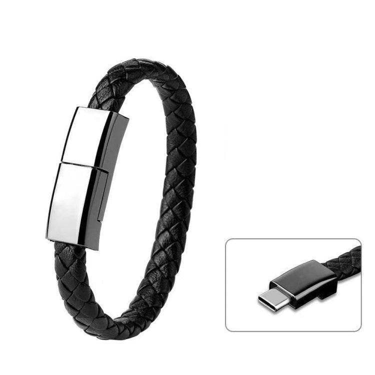XJ-27 3A USB to Type-C Creative Bracelet Data Cable, Cable Length: 22.5cm