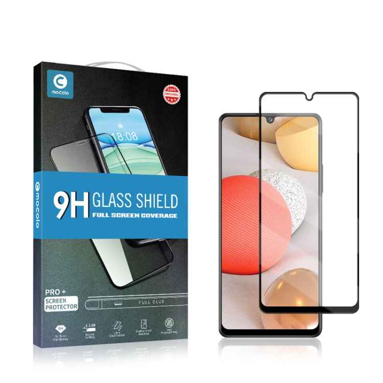 For Samsung Galaxy A42 5G mocolo 0.33mm 9H 2.5D Full Glue Tempered Glass Film