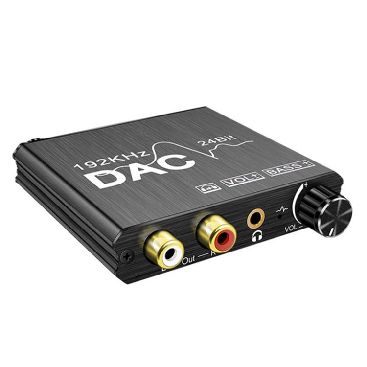 Convertidor de audio digital a analógico, extractor estéreo, amplificador DAC, óptico SPDIF, 192 kHz, 24 bits