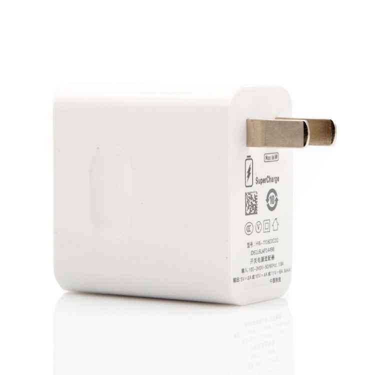 66W 6A USB Fast Charging Travel Charger, US Plug