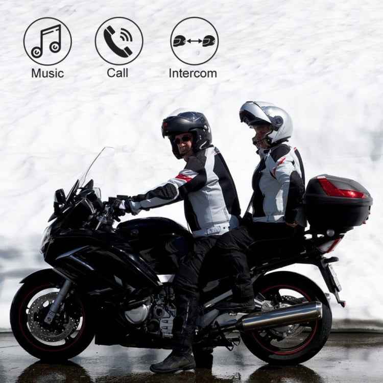 BT-S3 Motorcycle Helmet Wireless Bluetooth Earphone Waterproof Handsfree Interphone Walkie talkie with FM Radio