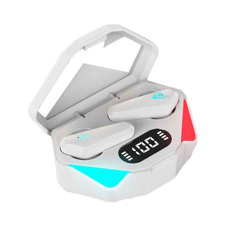 TWS-Y04 Bluetooth 5.0 TWS Binaural True Stereo Touch Control Gaming Earphone with LED Charging Case