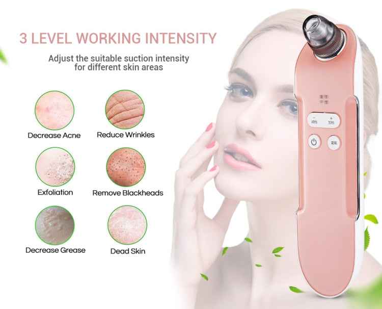 K-SKIN 3 Level Intensity Blackhead Removal Pore Cleaner Suction Rechargeable Black Spot Cleaner Facial Cleaning Machine