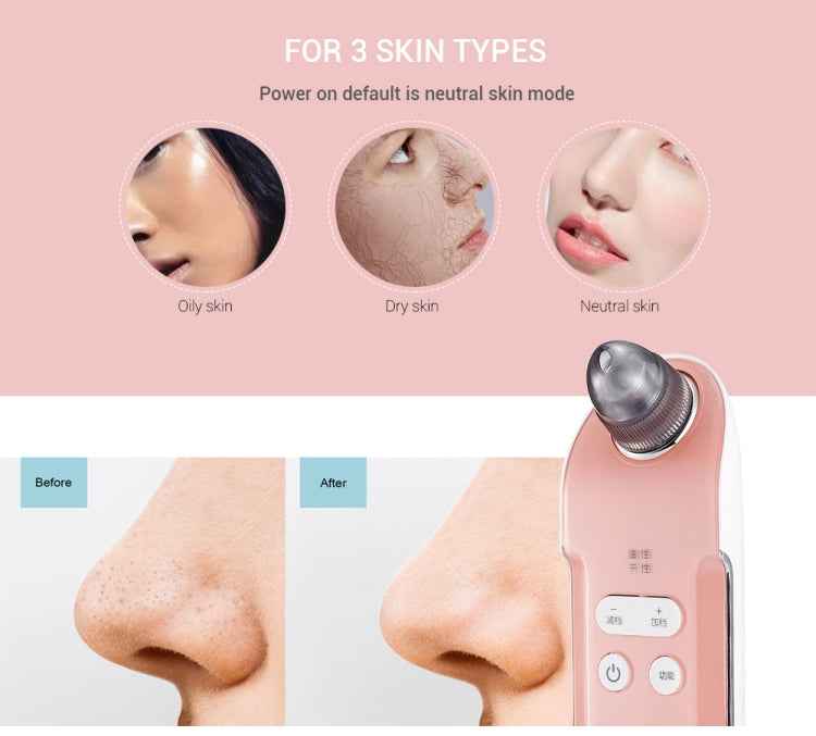 K-SKIN 3 Level Intensity Blackhead Removal Pore Cleaner Suction Rechargeable Black Spot Cleaner Facial Cleaning Machine
