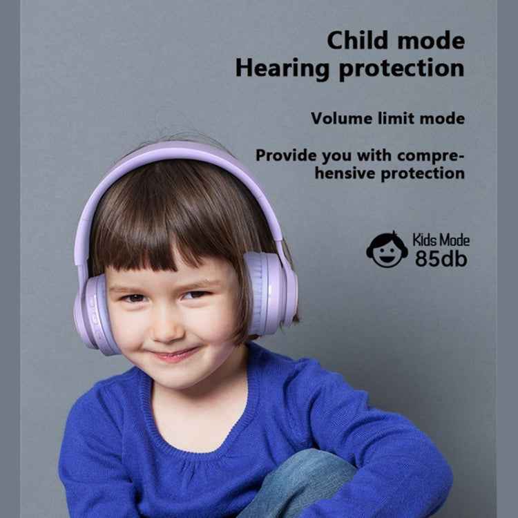 BT06C+ Children Head-mounted Cute Wireless Bluetooth Headset with Microphone & LED Light