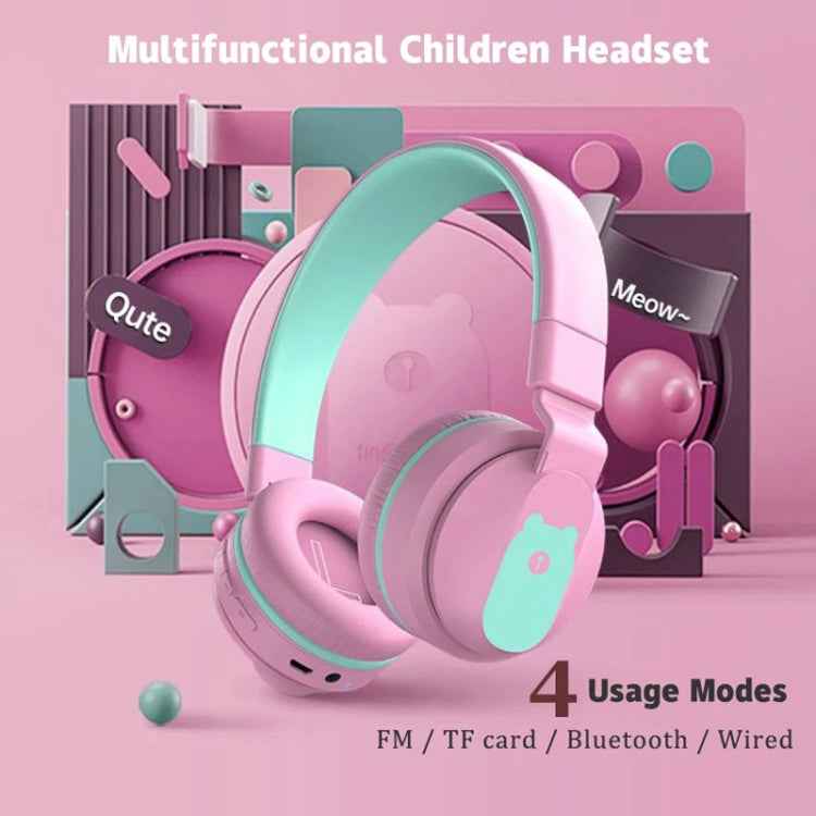 BOBo+ Adults & Kids Cute Bluetooth 5.0 Bass Noise Cancelling Headset with Mic