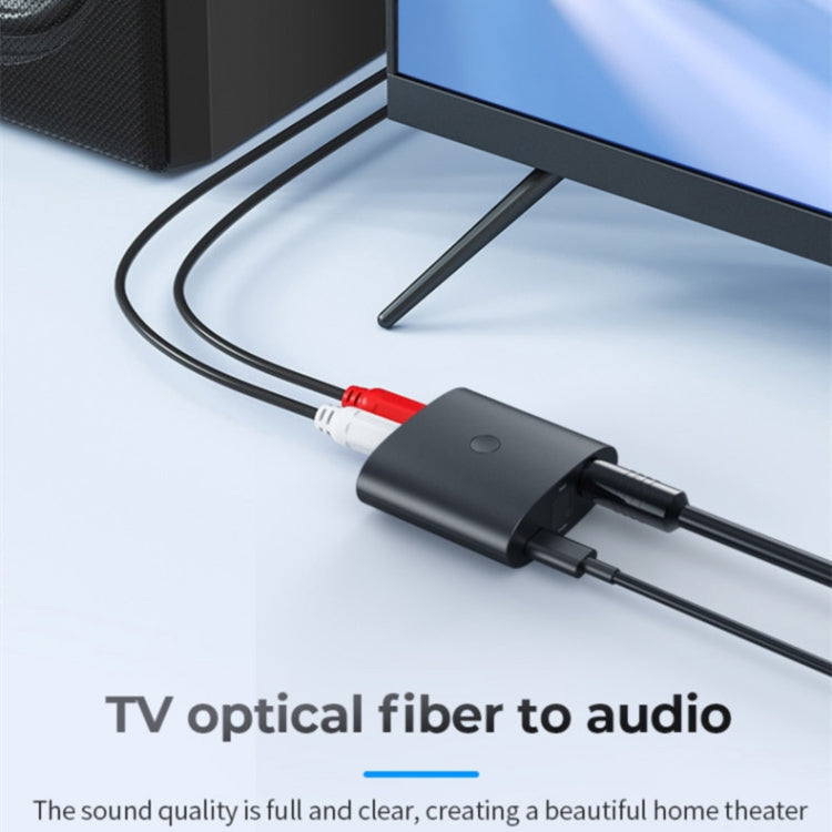 Receptor de audio Bluetooth 5.1 BT-B36, convertidor digital a analógico coaxial de fibra para TV