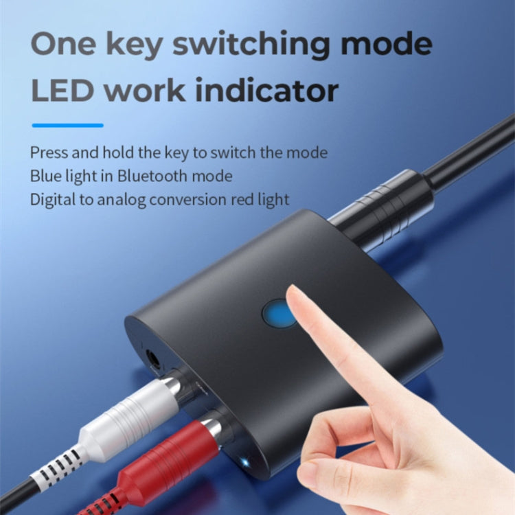 Receptor de audio Bluetooth 5.1 BT-B36, convertidor digital a analógico coaxial de fibra para TV