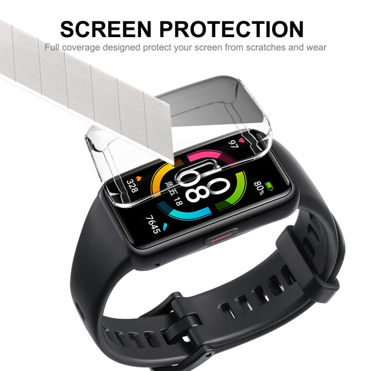 For Huawei Band 7/6 / Honor Band 6 ENKAY Hat-Prince Full Coverage Transparent Soft TPU Case with Screen Protection