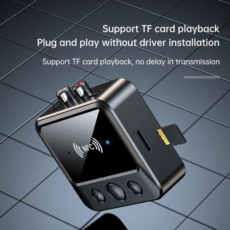 C51 Car Bluetooth 5.1 Audio Receiver Support NFC / Calls / TF Card / MP3 Playback