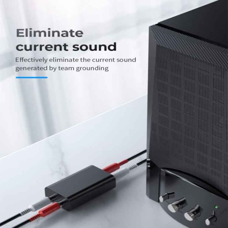 G1 RCA Audio Common Ground Isolator Anti-jamming Noise Reduction Filter Eliminates Bluetooth Receiver