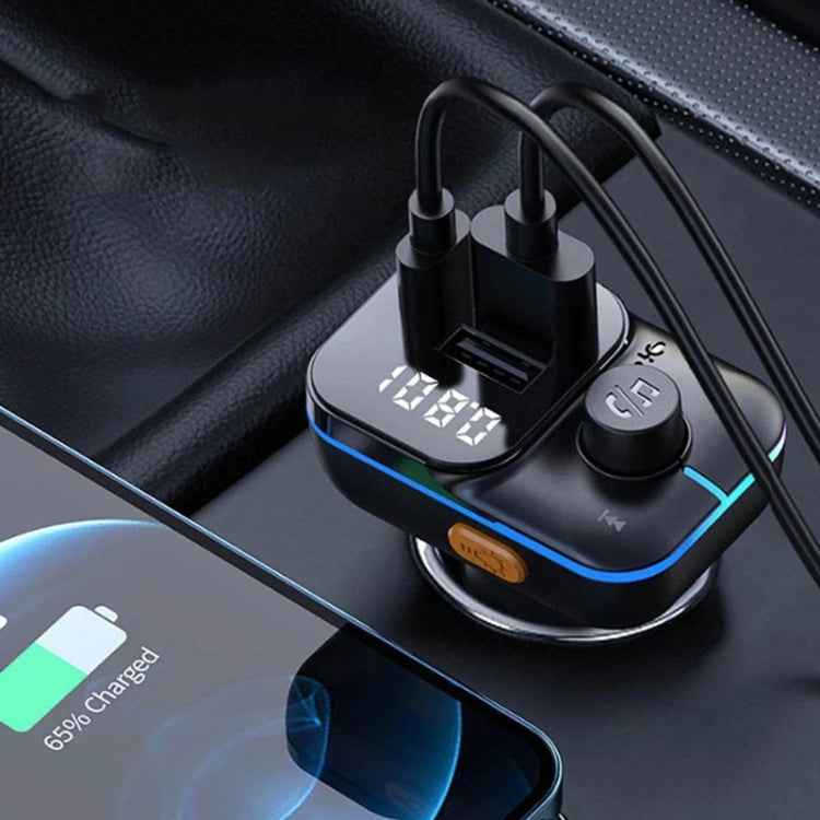 C24 Car Bluetooth MP3 Player Fast Charging FM Transmitter Wireless Handsfree