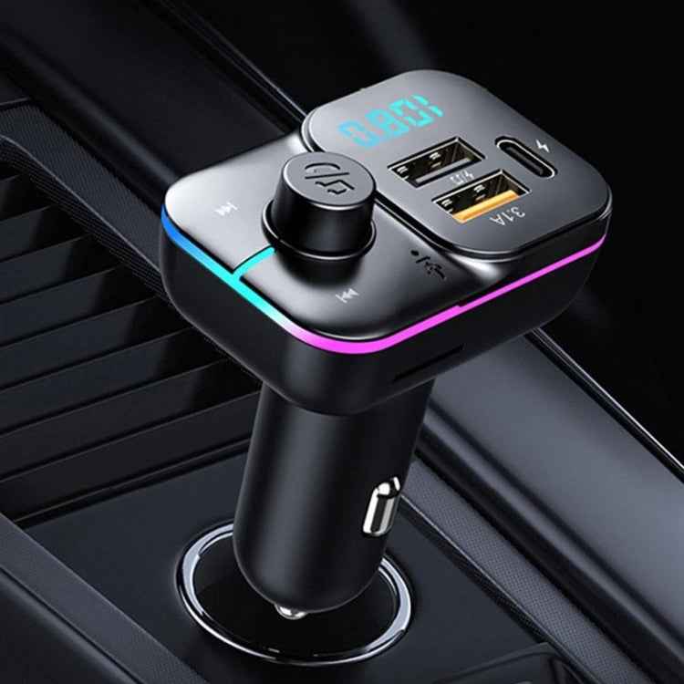 C24 Car Bluetooth MP3 Player Fast Charging FM Transmitter Wireless Handsfree