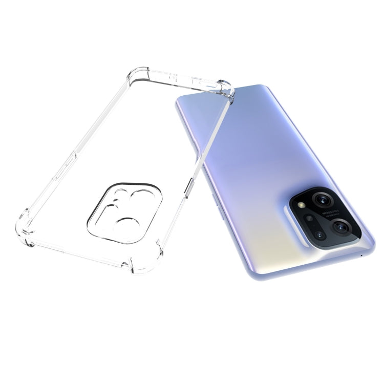 For OPPO Find X5 Pro JSM Transparent TPU Airbag Shockproof Antiskid Phone Case