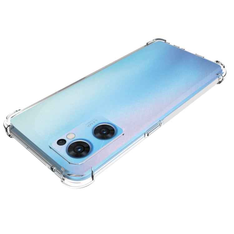 For OPPO Reno7 5G Global JSM Transparent TPU Airbag Shockproof Antiskid Phone Case
