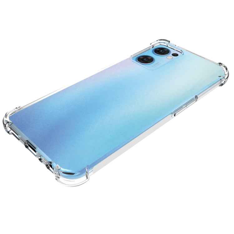 For OPPO Reno7 5G Global JSM Transparent TPU Airbag Shockproof Antiskid Phone Case