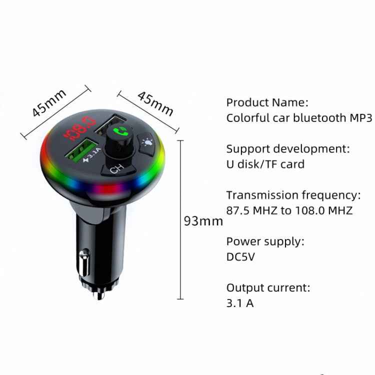 F14 Fast Charge USB Car Charger Dual Port USB 3.0 Mini Phone Charger