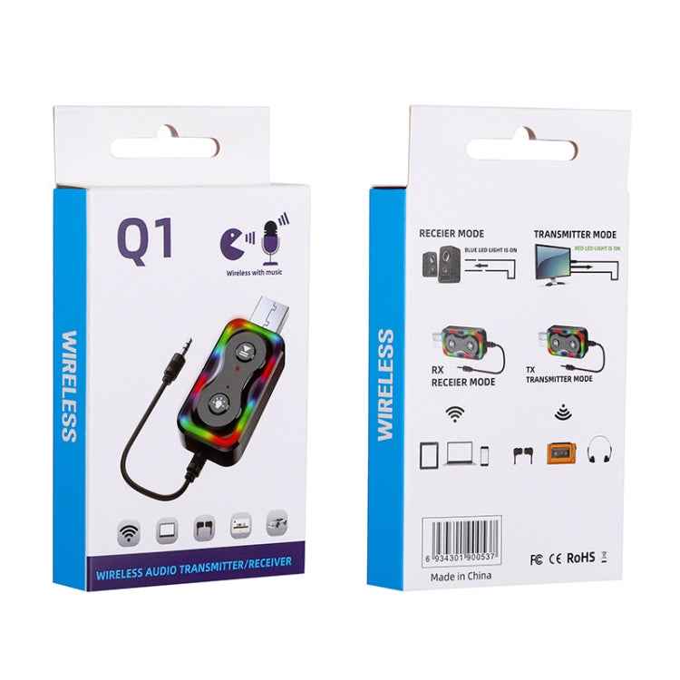 Q1 USB Bluetooth 5.3 Audio Receiver Transmitter Bluetooth Adapter
